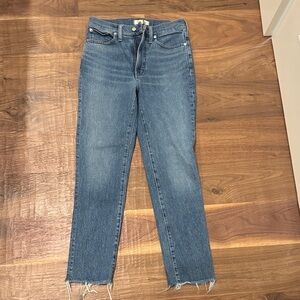 Madewell Straight Leg Blue Jeans